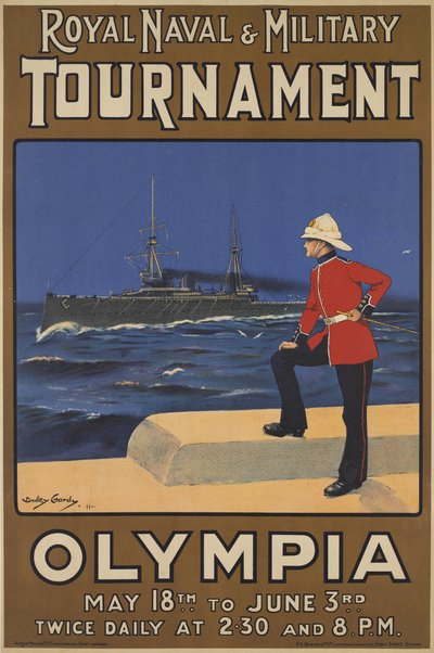 Affisch för Royal Naval and Military Tournament, 1910 av Dudley Hardy