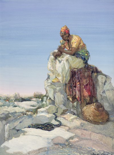 Ormtjusare, 1900 av Dudley Hardy