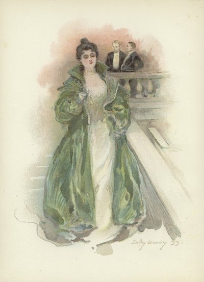 Society lady på Savoy Hotel, London av Dudley Hardy