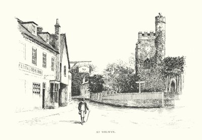 Vid Welwyn (litografi) av Duncan Moul