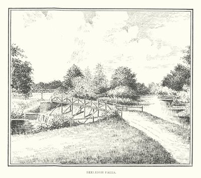 Beeleigh Falls (litografi) av Duncan Moul
