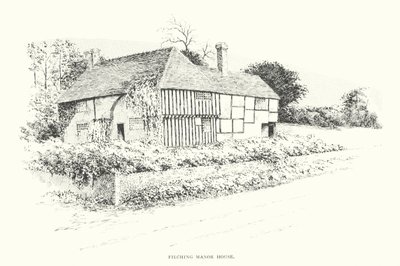Filching Manor House (litografi) av Duncan Moul