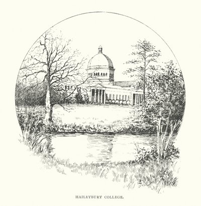 Haileybury College (litografi) av Duncan Moul
