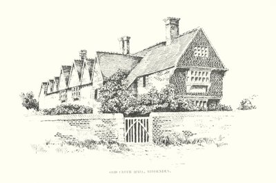 Old Cloth Hall, Biddenden (litografi) av Duncan Moul