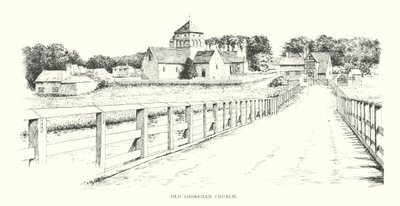 Old Shoreham Church (litografi) av Duncan Moul