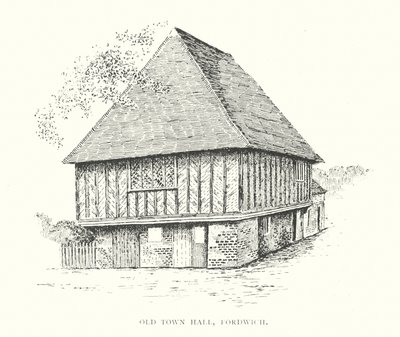 Gamla rådhuset, Fordwich (litografi) av Duncan Moul