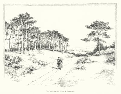 På vägen nära Hindhead (litografi) av Duncan Moul