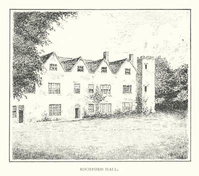 Rochford Hall (litografi) av Duncan Moul