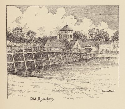 Sussex: Old Shoreham (litografi) av Duncan Moul