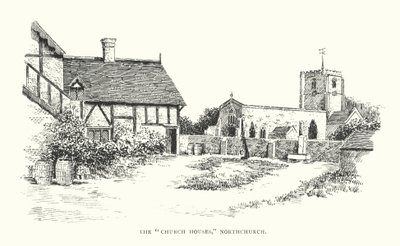 "Kyrkans hus", Northchurch (litografi) av Duncan Moul