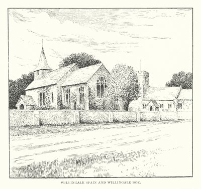 Willingale Spain och Willingale Doe (litografi) av Duncan Moul