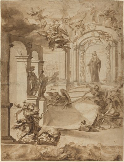 Allegori till ära för en gentleman av Dutch 17th Century