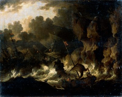Stormigt hav, 1600-talet av Dutch Master