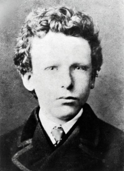 Vincent Van Gogh, cirka 13 år gammal (s/v foto) av Dutch Photographer