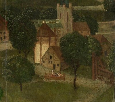 Beatrix de Rijkes vagga från St Elizabeths Day Flood av Dutch School