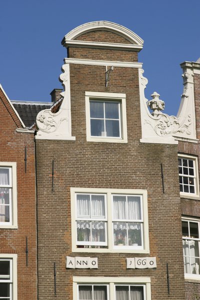 Holländskt gavelhus av Dutch School