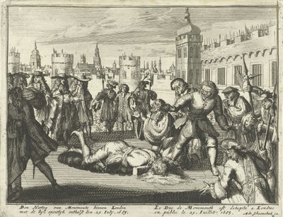 Avrättning av hertigen av Monmouth, 15 juli 1685 av Dutch School
