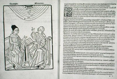 Hunterian Bx.3.41 f.1v-2r Concordantia astronomi med teologi, av Pierre d