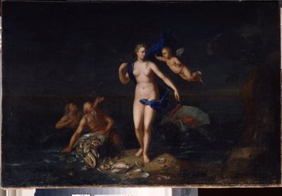 ""Venus födelse"" (Venus födelse) Anonym holländsk skolmålning från 1700-talet 1729 Statens friluftsmuseum Palace Gatchina, Sankt Petersburg, Ryssland av Dutch School