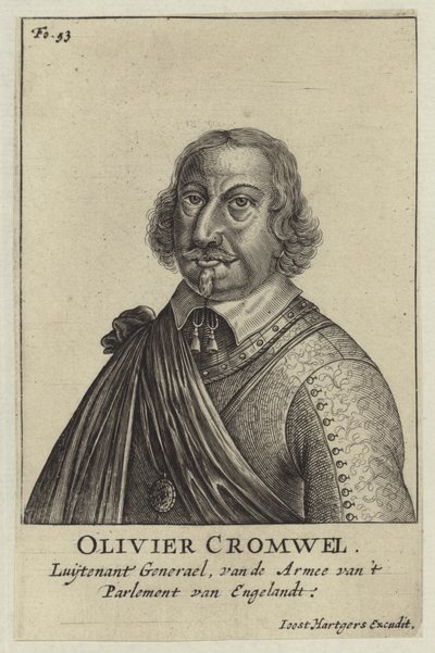 Oliver Cromwell av Dutch School