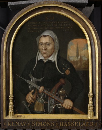 Plankenau Simonsdr Hasselaer, c.1590-1609 av Dutch School