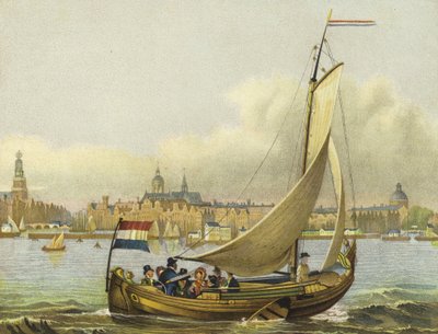 Fritidsbåtar på Y, Nederländerna, 1800-talet av Dutch School