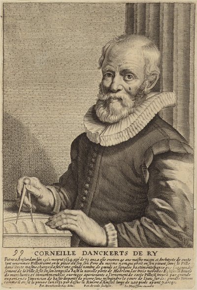 Porträtt av Cornelis Danckerts de Ry av Dutch School