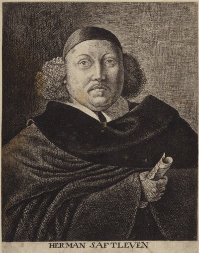 Porträtt av Herman Saftleven den yngre av Dutch School