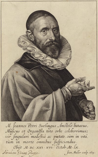 Porträtt av Jan Pieterszoon Sweelinck av Dutch School
