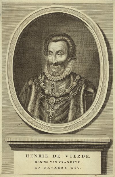 Porträtt av kung Henrik IV av Frankrike av Dutch School