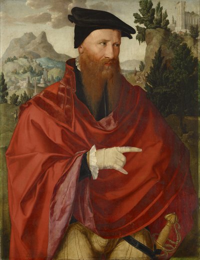 Porträtt av anabaptisten David Joris, ca 1540-45 av Dutch School