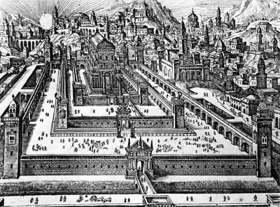 Rekonstruktion av Salomos tempel, ca 1700 av Dutch School