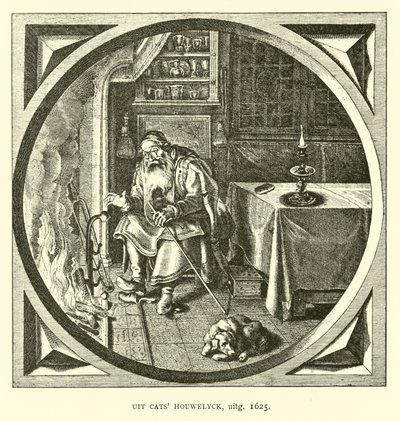 Scen från Houwelick, av Jacob Cats, 1625 av Dutch School