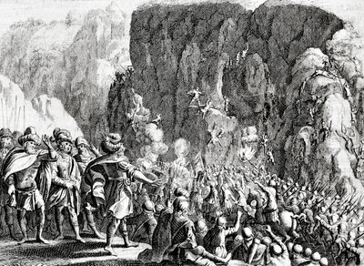 Belägringen av Masada, ca 1700 av Dutch School