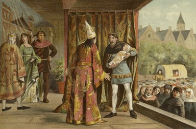 Teaterföreställning, 1300-talet av Dutch School