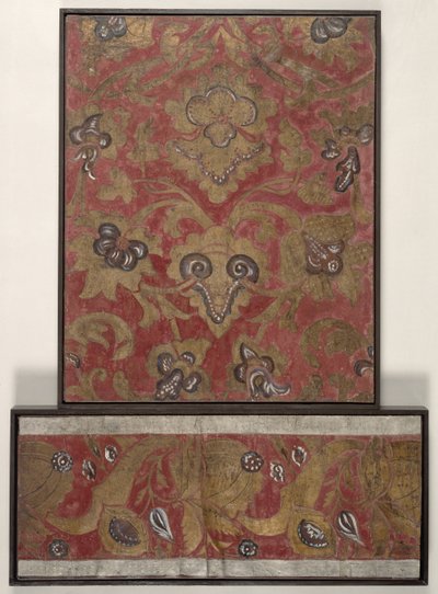 Wallpaper Design, c.1700 (leather) av Dutch School
