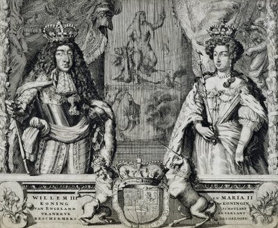 Vilhelm III (1650-1702) och Maria II (1662-94), ca 1688-94 av Dutch School