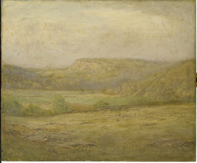 New England Hills, 1901 (olja på träpanel) av Dwight William Tryon
