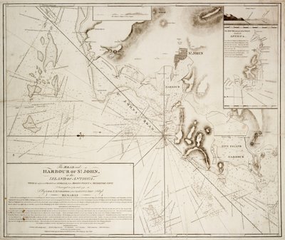 Vägen och hamnen i St John på ön Antigua av E.H. Columbine