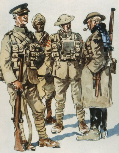 Brittiska arméns fältuniformer av E. (after) Dobrich