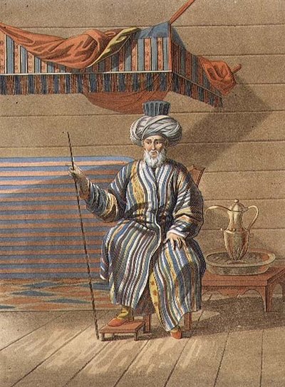 Tartar Elder, graverad av Jegor Skotnikoff (1782-1843) (litho) av E. (after) Karnejeff