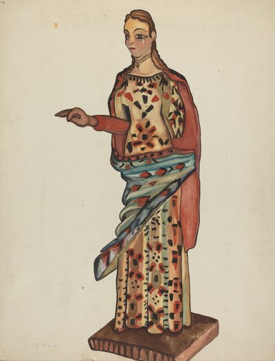 Bulto (Träfigur av helgon) av E. Boyd