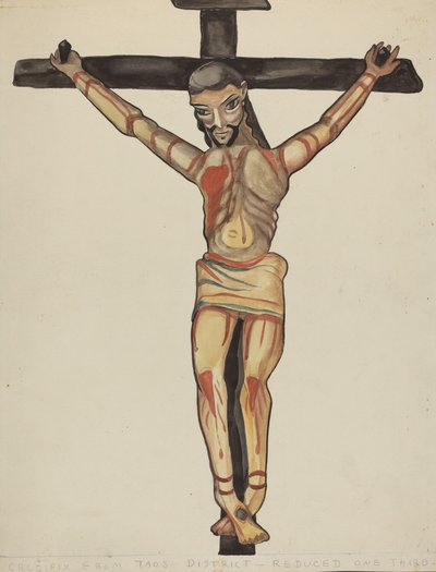 Krucifix, från Vicinity of Taos, 19351942. av E. Boyd