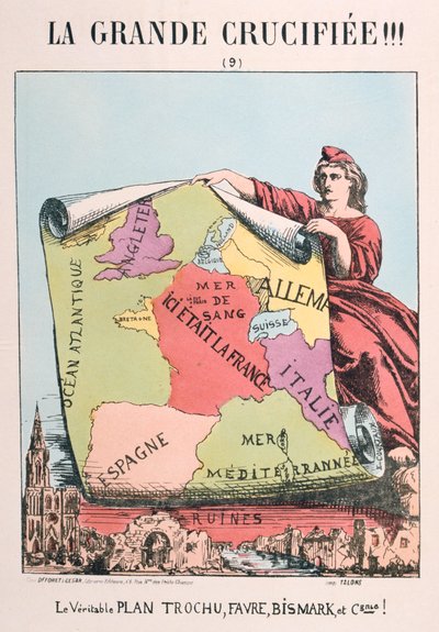 Allegori över det republikanska Frankrike, 1871. av E. Courtaux