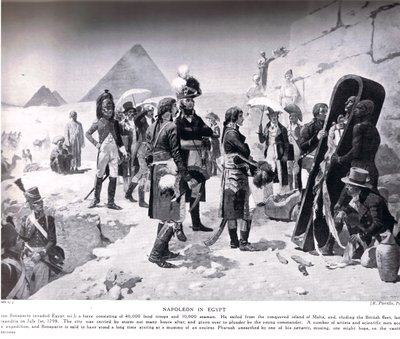 Napoleon i Egypten, illustration från 