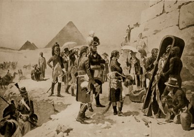 Napoleon i Egypten, illustration från 