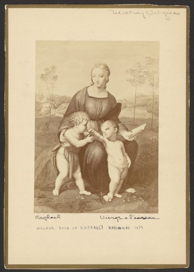 Jungfru och fågel av E. Hufnagel