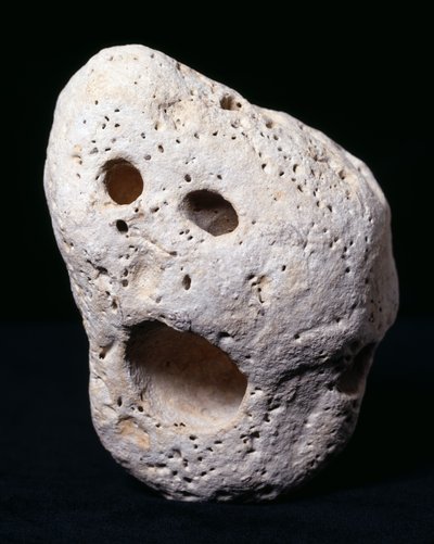 Munch Pebble (Jurassic kalksten) av E. Mari Lapis