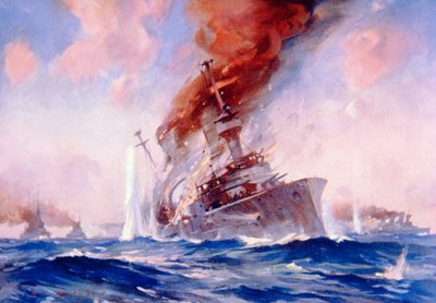 Slaget vid Falklandsöarna: Scharnhorsts förlisning av E. S. (after) Hodgson