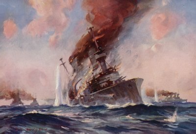 Slaget om Falklandsöarna: Scharnhorst sjönk av E. S. Hodgson